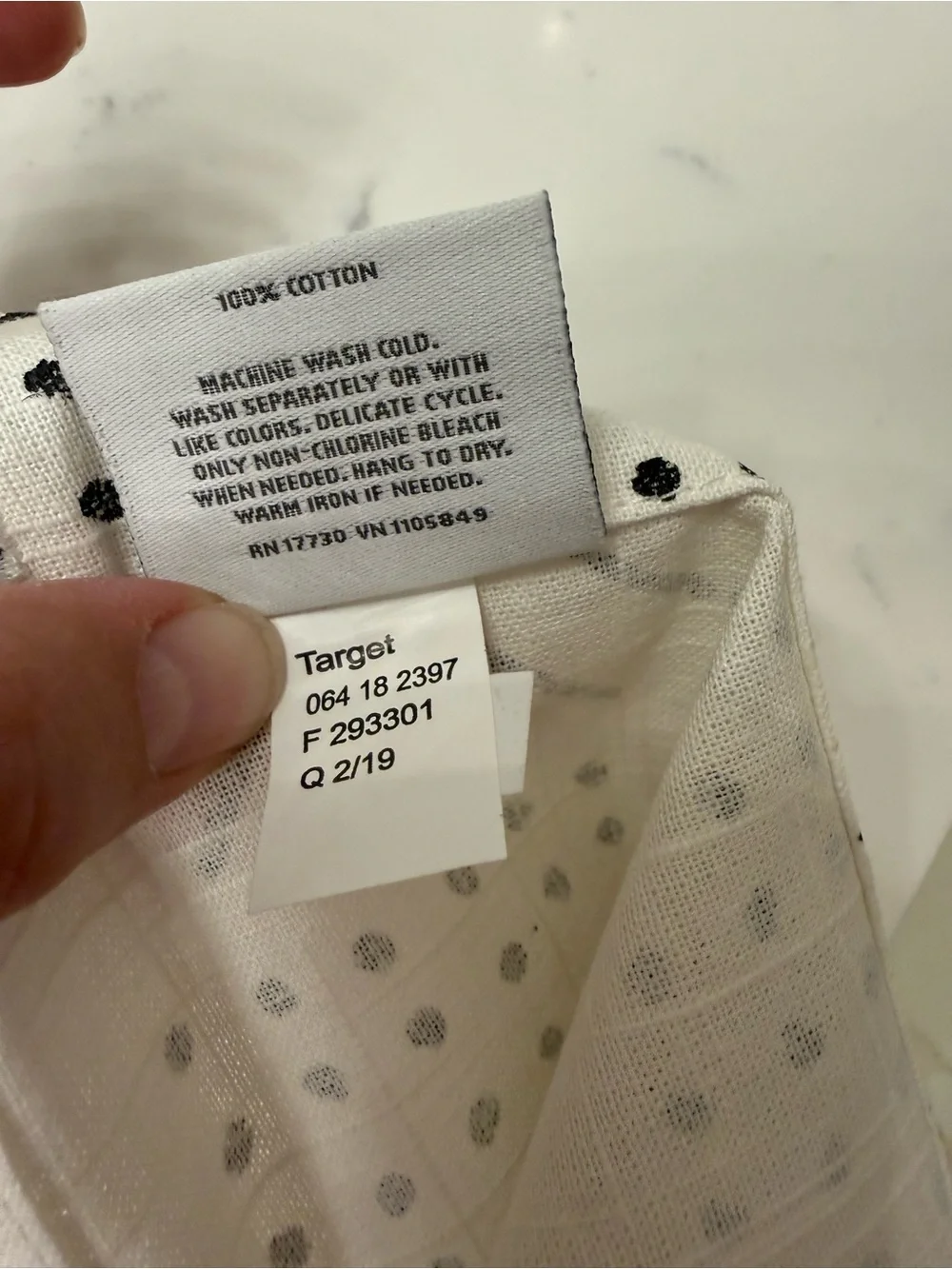 Threshold Neutral Pattern Shower Curtain Cotton Modern Farmhouse